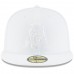 Men's New England Patriots New Era Throwback White on White 59FIFTY Fitted Hat 3154706